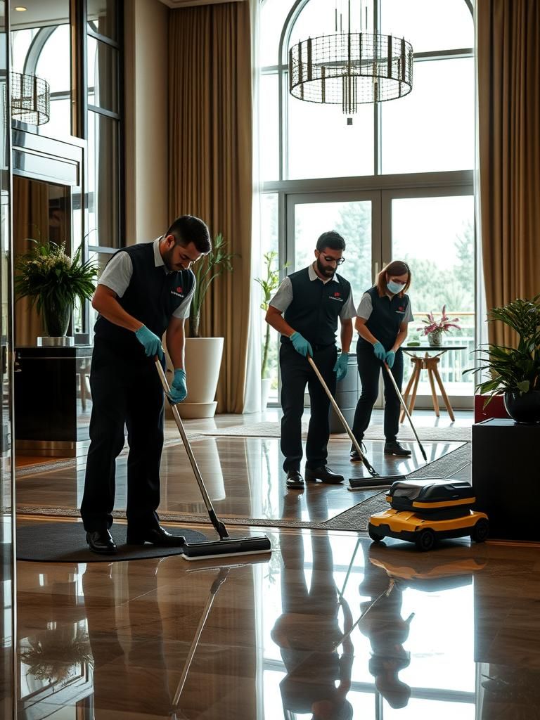 Profesionales en limpieza post-vaciado de hoteles Corbera de Llobregat