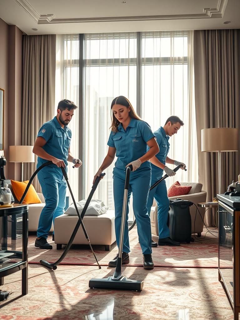 Profesionales en limpieza post-vaciado de hoteles El Vendrell