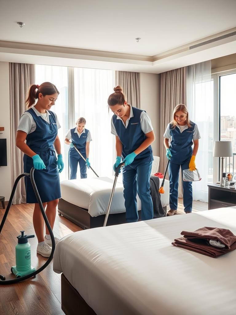 Profesionales en limpieza post-vaciado de hoteles Mollet del Vallès