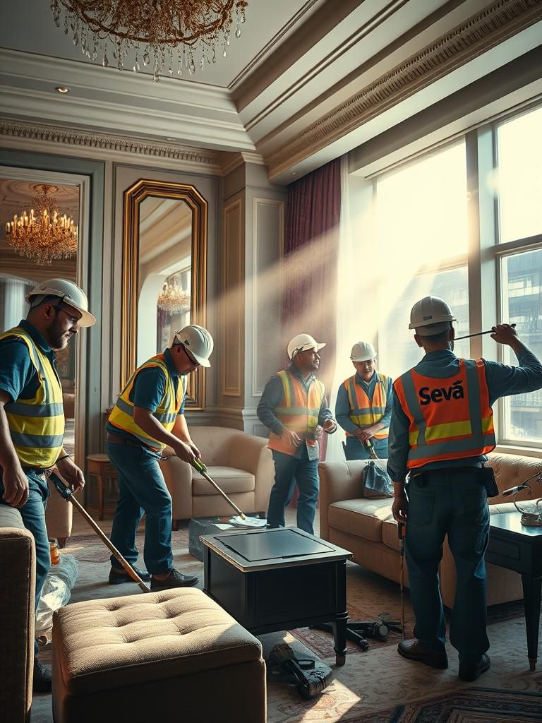 Profesionales en vaciado de hoteles Seva