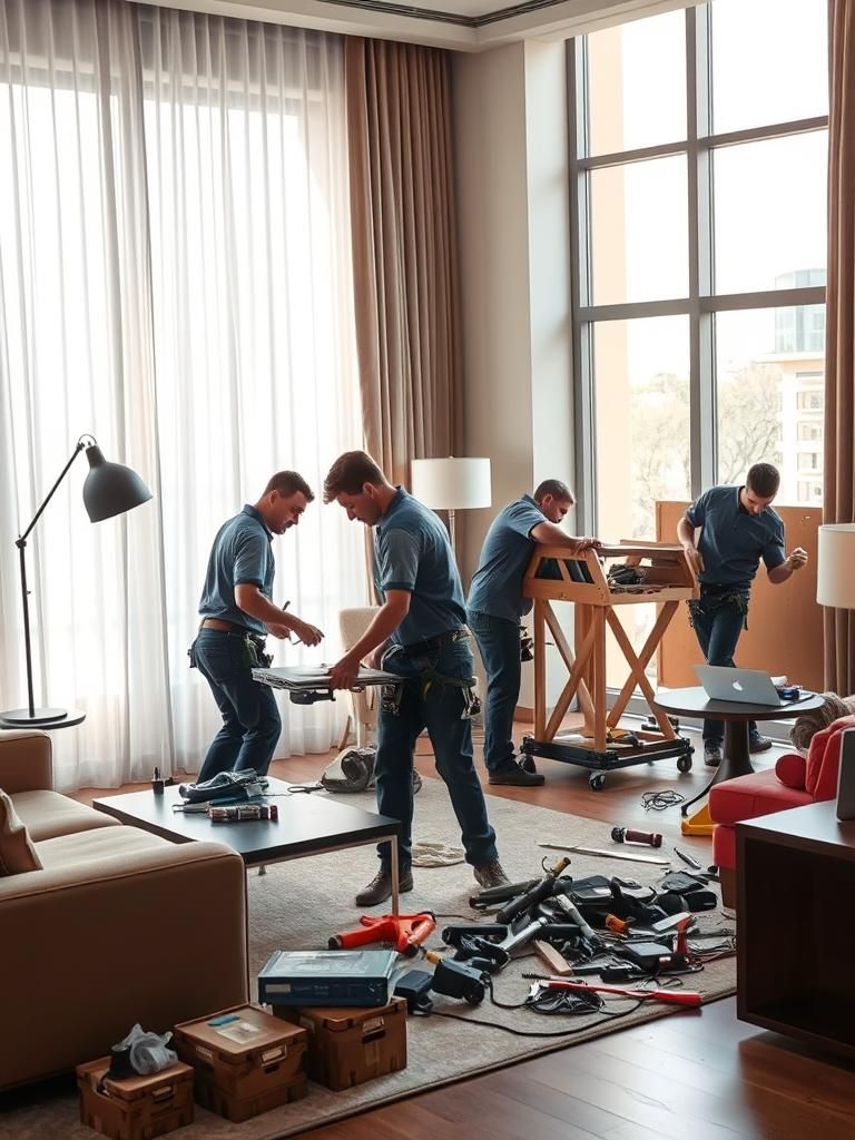Servicio de desmontaje en hoteles Sant Cugat del Vallès