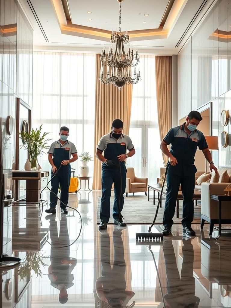 Servicio de limpieza post-construcción en hoteles Balaguer