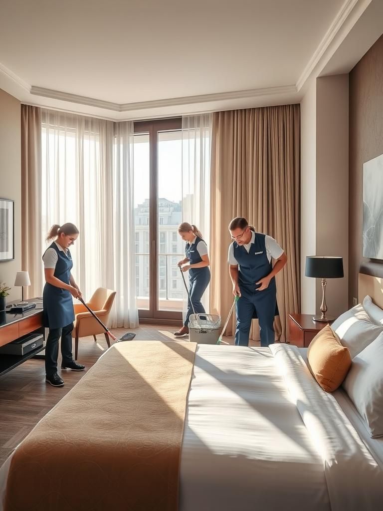 Servicio de limpieza post-vaciado en hoteles Canovelles