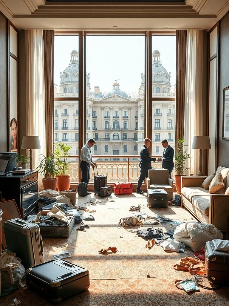 Vaciado de hoteles en Barcelona