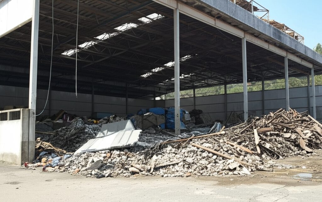 Vaciado de naves industriales en Cervelló