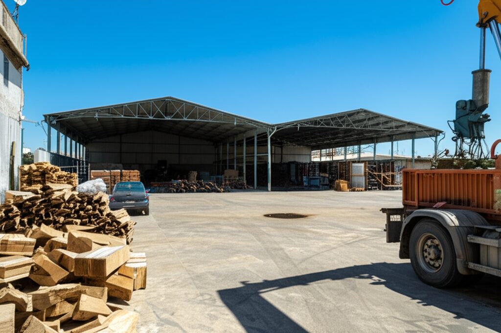 Vaciado de naves industriales en Deltebre