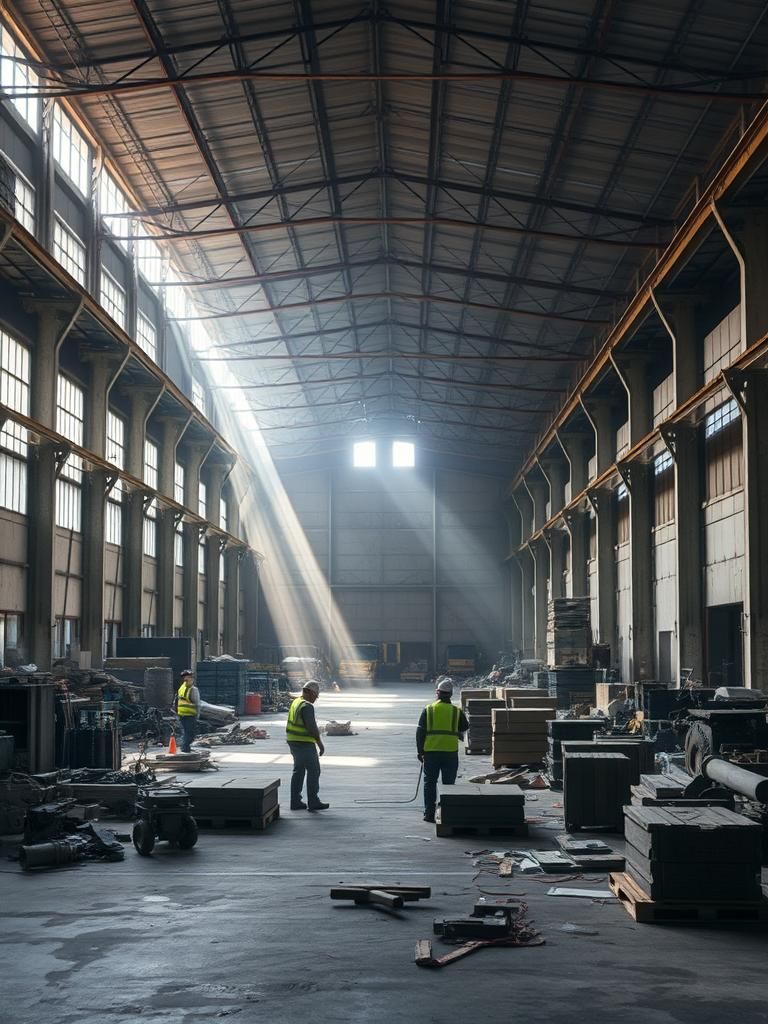 Vaciado naves industriales Castellvell del Camp