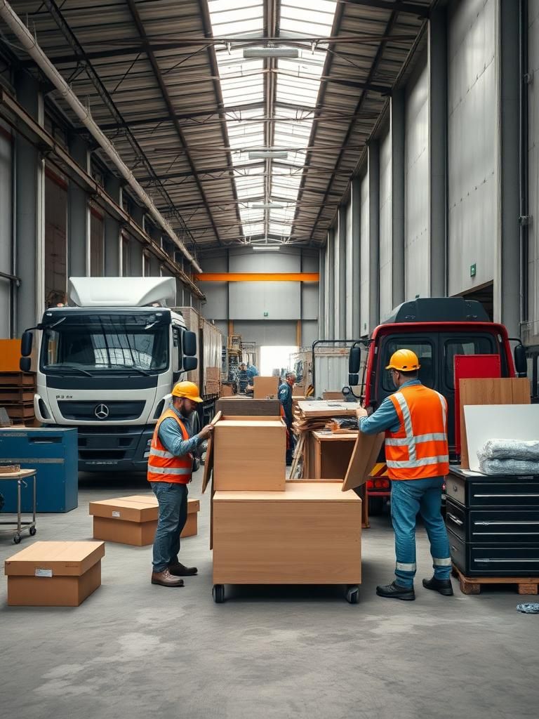 Vaciado de naves industriales en Almussafes