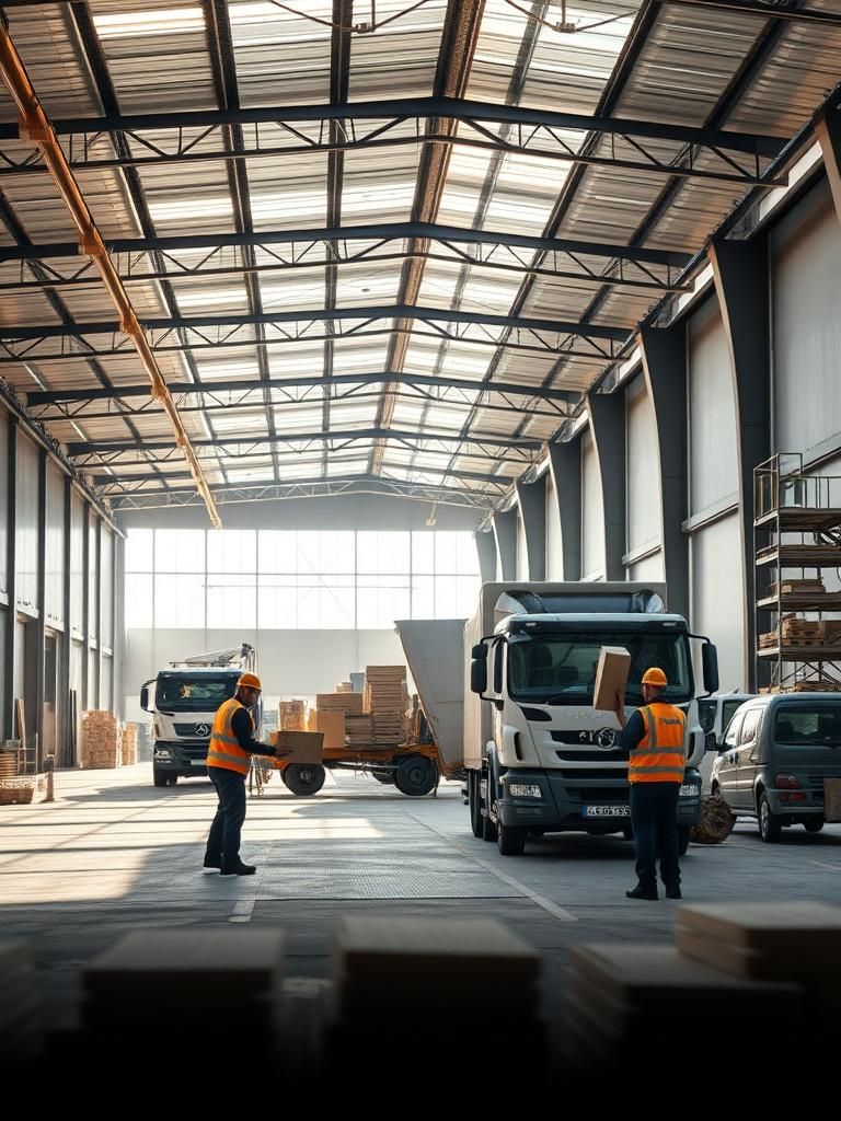 Vaciado de naves industriales en Brunete