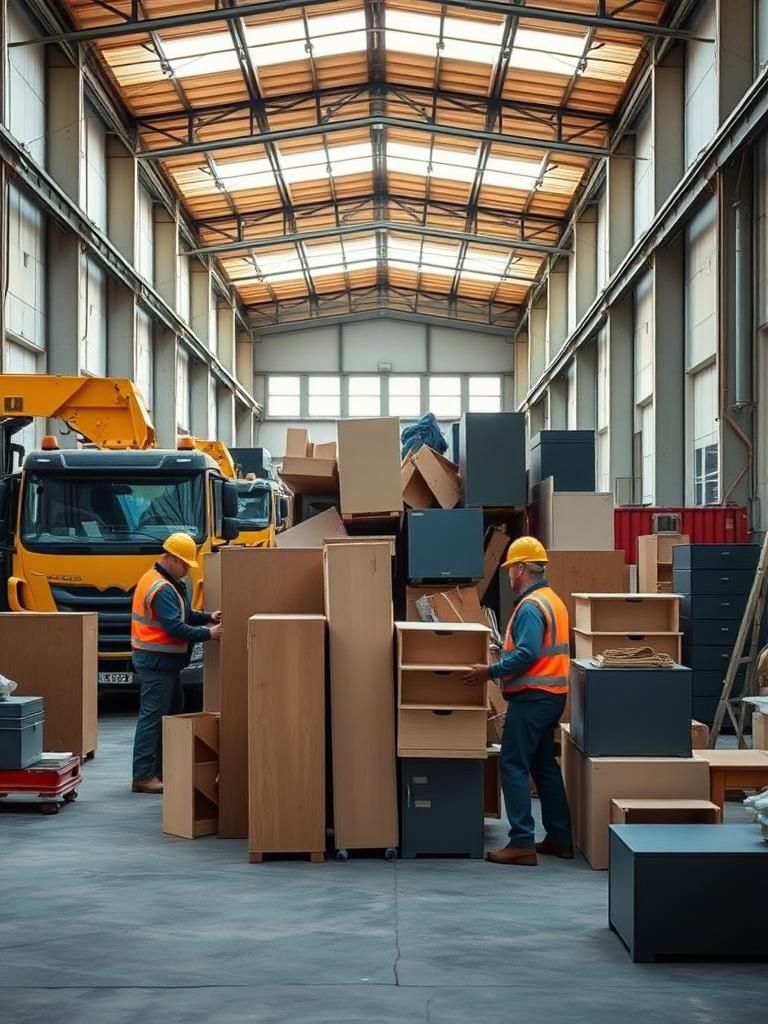 Vaciado de naves industriales en Colmenarejo