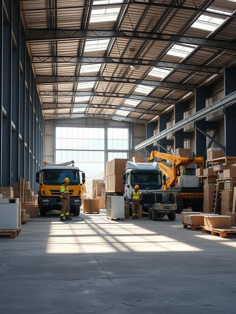 Vaciado de naves industriales en Fuenlabrada