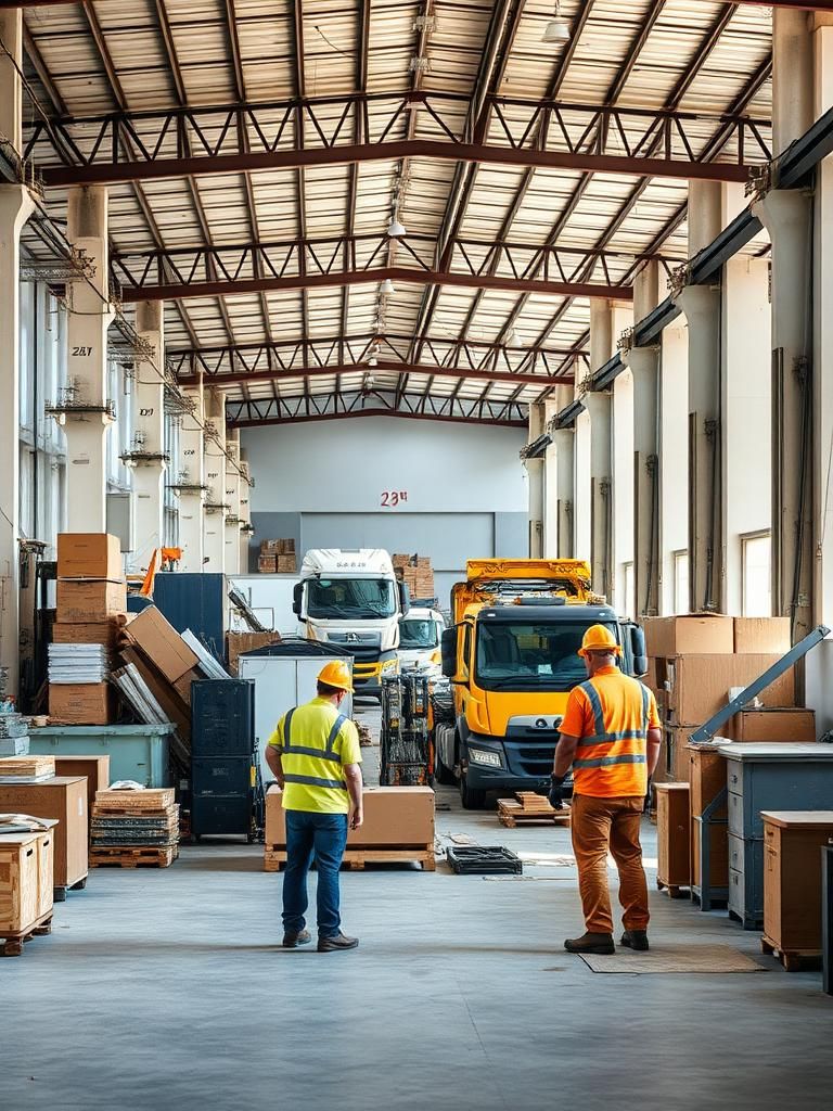 Vaciado de naves industriales en Fuente Álamo de Murcia