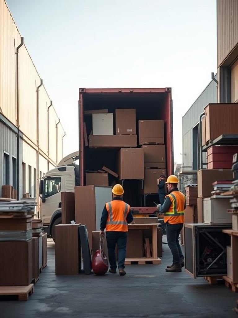 Vaciado de naves industriales en Guadarrama