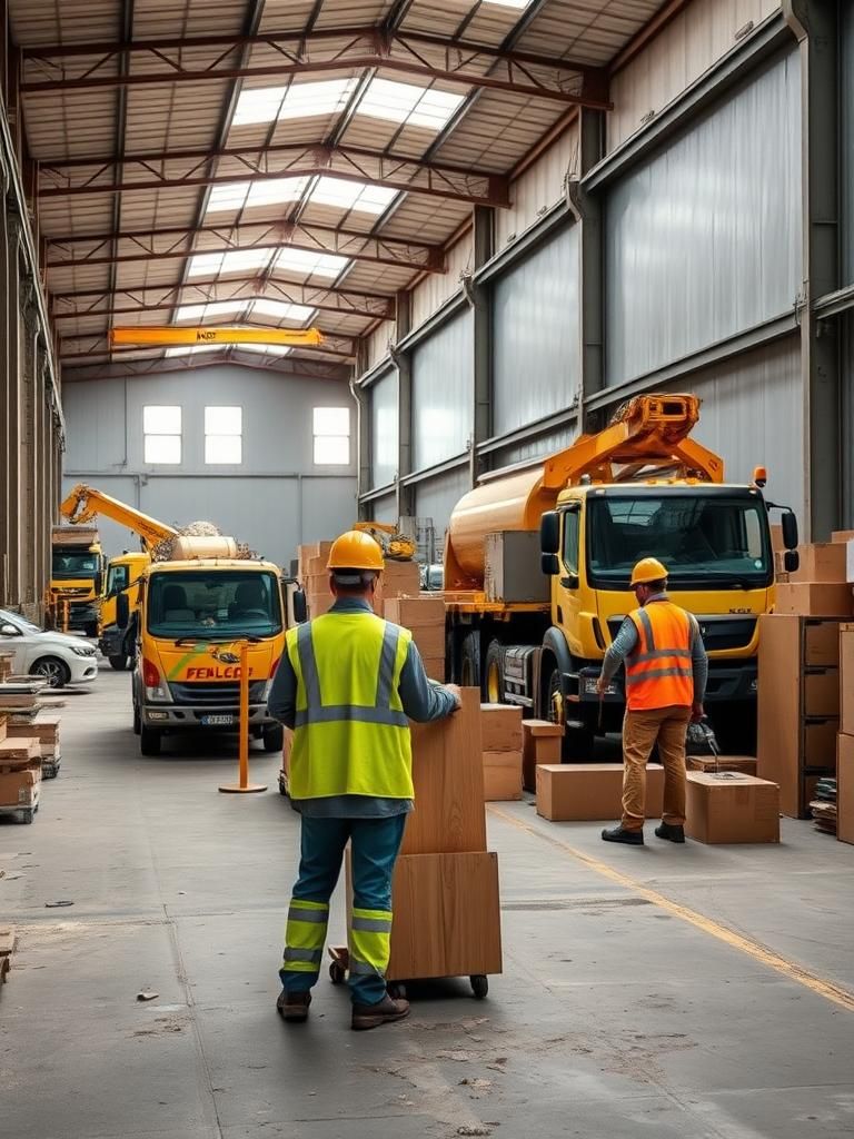 Vaciado de naves industriales en Hoyo de Manzanares