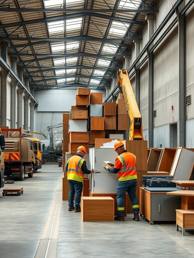 Vaciado de naves industriales en Manzanares el Real