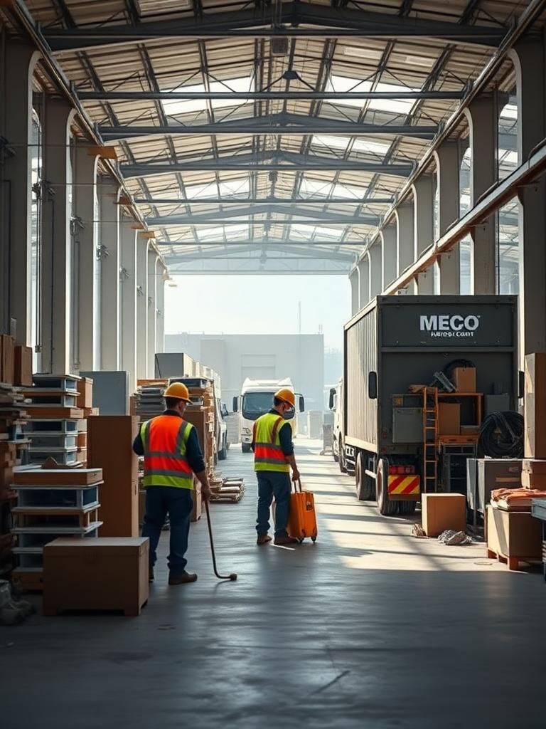 Vaciado de naves industriales en Meco