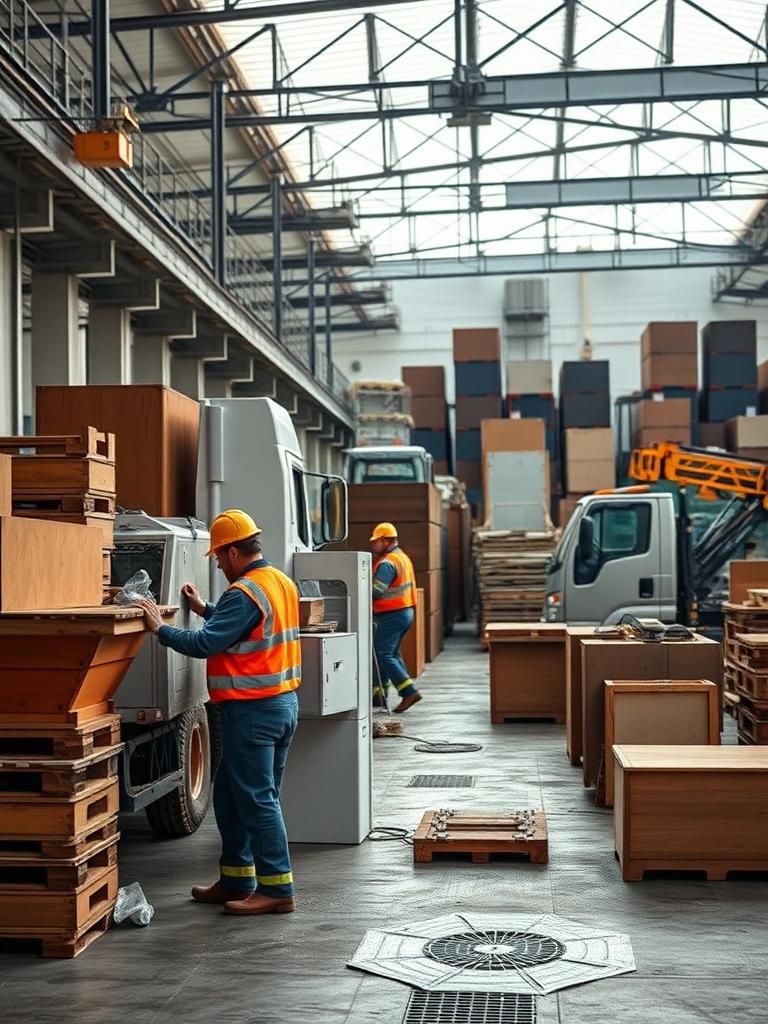Vaciado de naves industriales en Paiporta