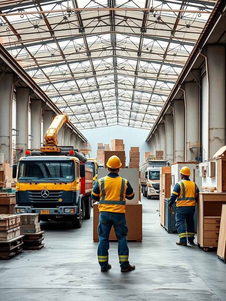 Vaciado de naves industriales en Paracuellos de Jarama