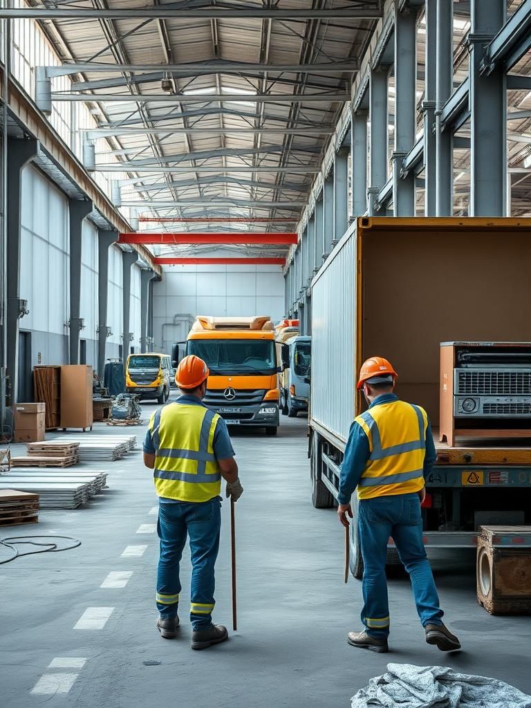 Vaciado de naves industriales en Rafelbunyol