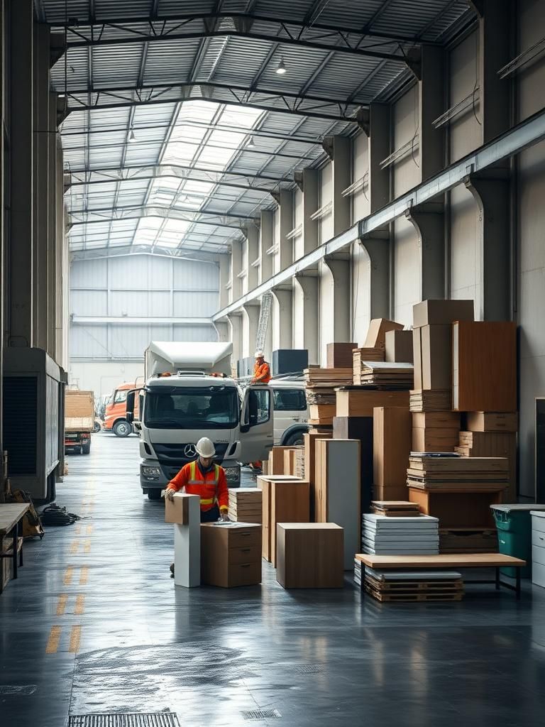 Vaciado de naves industriales en San Lorenzo de El Escorial