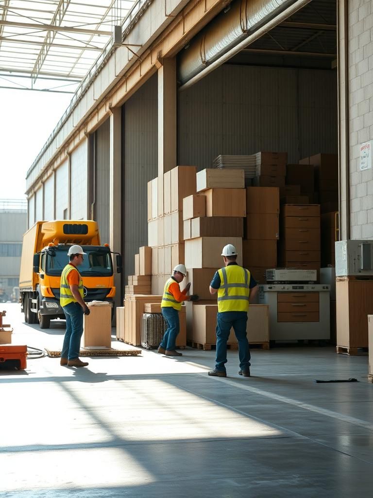 Vaciado de naves industriales en San Martín de Valdeiglesias