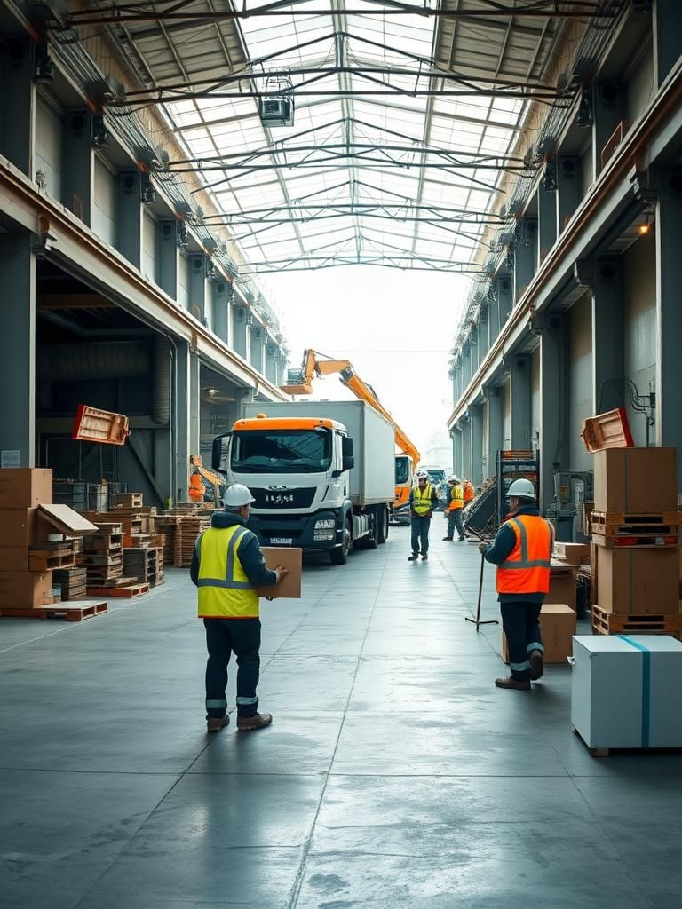 Vaciado de naves industriales en Santomera
