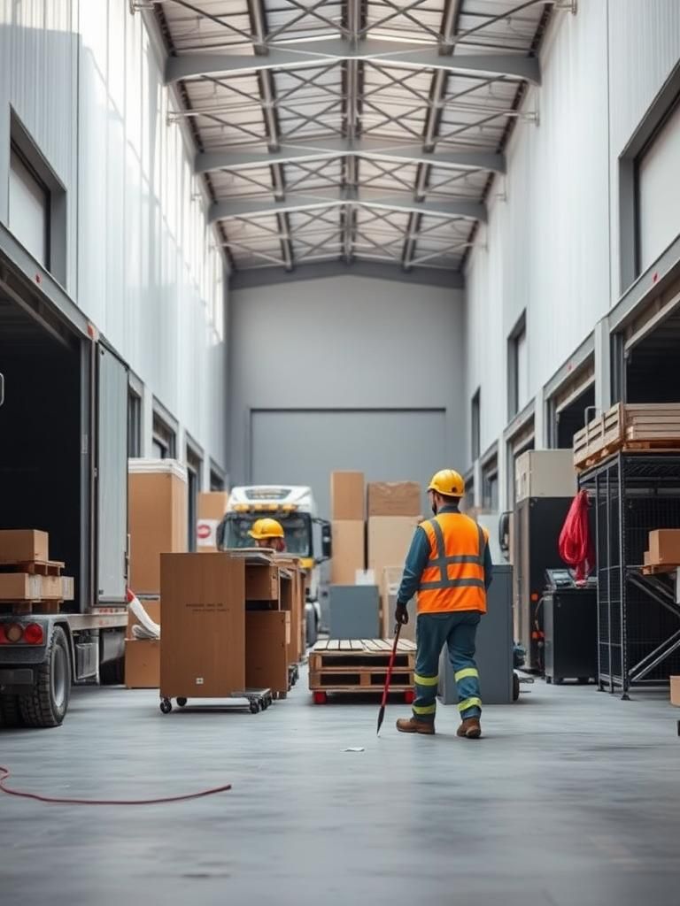 Vaciado de naves industriales en Sevilla la Nueva