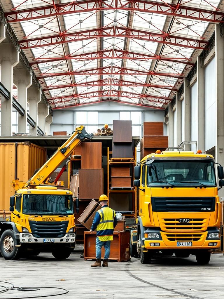 Vaciado de naves industriales en Torrelodones