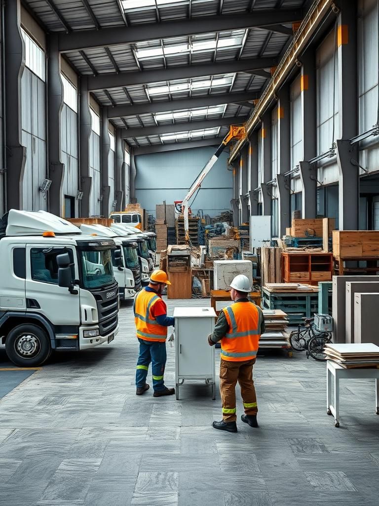 Vaciado de naves industriales en Tres Cantos